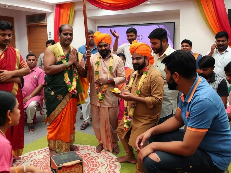 Krishna S Crusade players at a community meetup in Mumbai